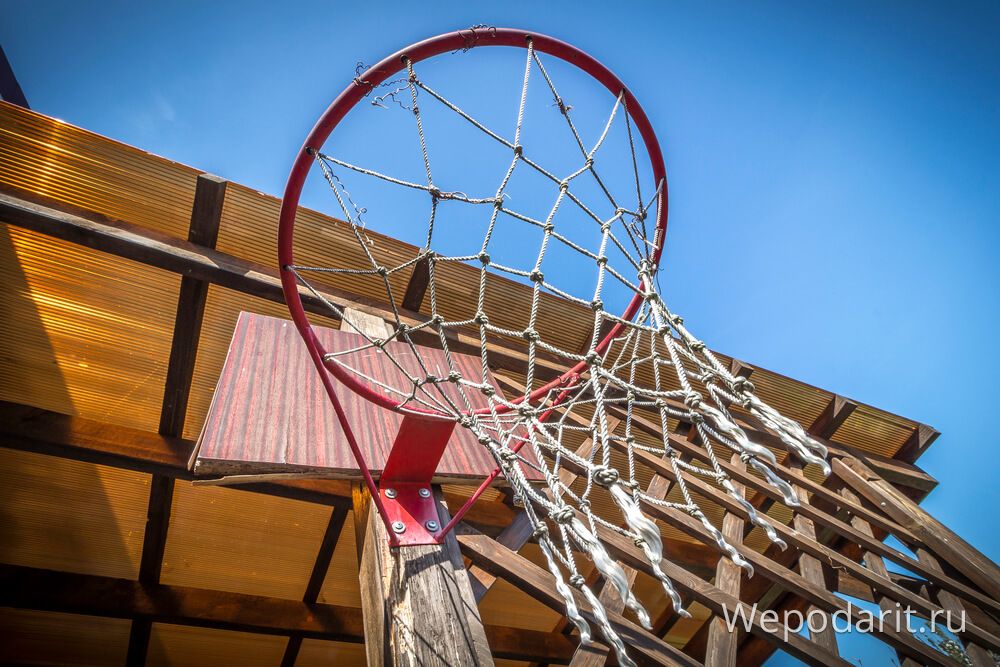 Баскетбольне кільце на приватному подвір'ї