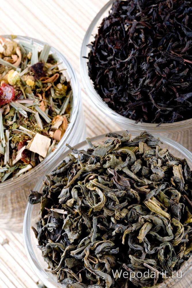 три види китайського чаю листової