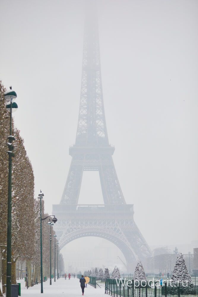 зимовий Париж вежа
